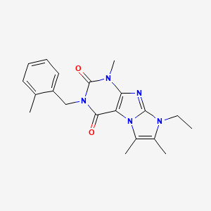 6-Ethyl-4,7,8-trimethyl-2-[(2-methylphenyl)methyl]purino[7,8-a]imidazole-1,3-dione