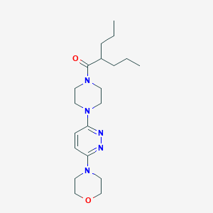 molecular formula C20H33N5O2 B2951928 1-(4-(6-Morpholinopyridazin-3-yl)piperazin-1-yl)-2-propylpentan-1-one CAS No. 898406-67-2