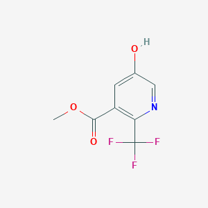 molecular formula C8H6F3NO3 B2951933 Methyl 5-hydroxy-2-(trifluoromethyl)nicotinate CAS No. 1804445-97-3