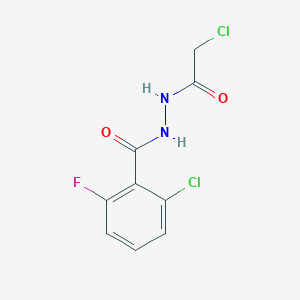 molecular formula C9H7Cl2FN2O2 B2951936 2-Chloro-N'-(2-chloroacetyl)-6-fluorobenzohydrazide CAS No. 2411305-28-5
