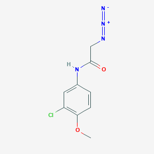 molecular formula C9H9ClN4O2 B2951940 2-azido-N-(3-chloro-4-methoxyphenyl)acetamide CAS No. 1248747-46-7