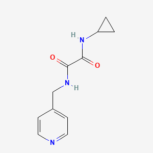 molecular formula C11H13N3O2 B2951955 N-cyclopropyl-N'-[(pyridin-4-yl)methyl]ethanediamide CAS No. 577981-09-0