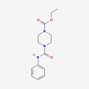4-Phenylcarbamoyl-piperazine-1-carboxylic acid ethyl ester