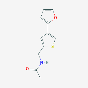 molecular formula C11H11NO2S B2952060 N-{[4-(furan-2-yl)thiophen-2-yl]methyl}acetamide CAS No. 2380067-39-8