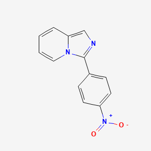 molecular formula C13H9N3O2 B2952094 3-(4-Nitrophenyl)imidazo[1,5-a]pyridine CAS No. 104202-16-6