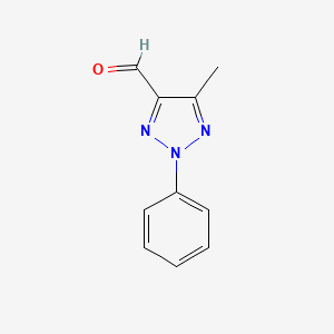 molecular formula C10H9N3O B2952219 5-methyl-2-phenyl-2H-1,2,3-triazole-4-carbaldehyde CAS No. 13322-11-7