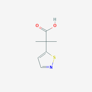 molecular formula C7H9NO2S B2952234 2-Methyl-2-(1,2-thiazol-5-yl)propanoic acid CAS No. 1784014-37-4