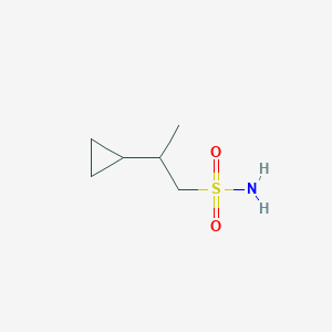 molecular formula C6H13NO2S B2952434 2-Cyclopropylpropane-1-sulfonamide CAS No. 1566175-24-3