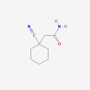 molecular formula C9H14N2O B2952462 2-(1-cyanocyclohexyl)acetamide CAS No. 892549-17-6