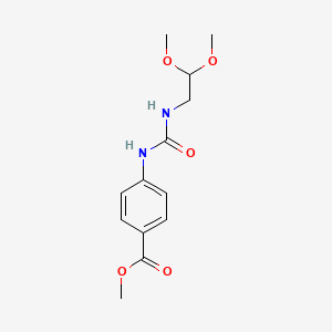 molecular formula C13H18N2O5 B2952533 Methyl 4-{[(2,2-dimethoxyethyl)carbamoyl]amino}benzoate CAS No. 1909306-31-5