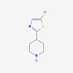 molecular formula C8H11BrN2S B2952534 4-(5-Bromo-1,3-thiazol-2-YL)piperidine CAS No. 1159815-54-9