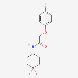 molecular formula C14H16F3NO2 B2952613 N-(4,4-difluorocyclohexyl)-2-(4-fluorophenoxy)acetamide CAS No. 2034515-24-5