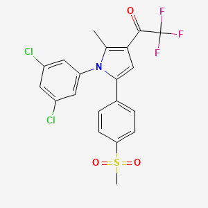 1-{1-(3,5-dichlorophenyl)-2-methyl-5-[4-(methylsulfonyl)phenyl]-1H-pyrrol-3-yl}-2,2,2-trifluoro-1-ethanone