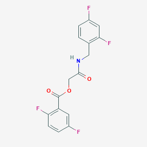 2-((2,4-Difluorobenzyl)amino)-2-oxoethyl 2,5-difluorobenzoate