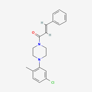 1-(4-(5-Chloro-2-methylphenyl)piperazinyl)-3-phenylprop-2-EN-1-one