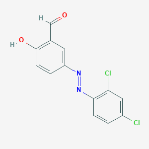 5-[(Z)-(2,4-dichlorophenyl)diazenyl]-2-hydroxybenzaldehyde