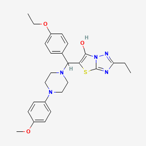 5-((4-Ethoxyphenyl)(4-(4-methoxyphenyl)piperazin-1-yl)methyl)-2-ethylthiazolo[3,2-b][1,2,4]triazol-6-ol