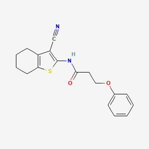 N-(3-cyano-4,5,6,7-tetrahydrobenzo[b]thiophen-2-yl)-3-phenoxypropanamide