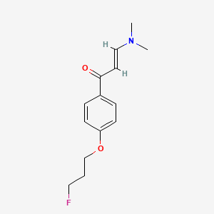 (E)-3-(dimethylamino)-1-[4-(3-fluoropropoxy)phenyl]prop-2-en-1-one