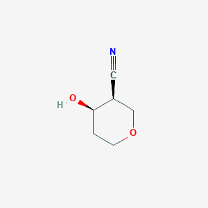 molecular formula C6H9NO2 B2952650 rel-(3S,4R)-4-Hydroxytetrahydro-2H-pyran-3-carbonitrile CAS No. 1904121-23-8