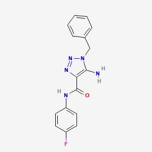 5-amino-1-benzyl-N-(4-fluorophenyl)-1H-1,2,3-triazole-4-carboxamide