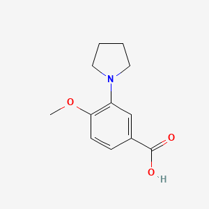 4-Methoxy-3-(pyrrolidin-1-yl)benzoic acid