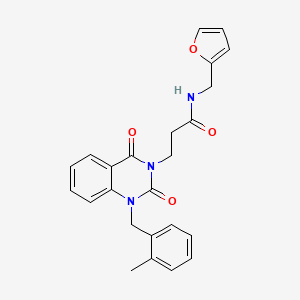 N-(2-furylmethyl)-3-[1-(2-methylbenzyl)-2,4-dioxo-1,4-dihydroquinazolin-3(2H)-yl]propanamide