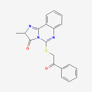 2-methyl-5-phenacylsulfanyl-2H-imidazo[1,2-c]quinazolin-3-one