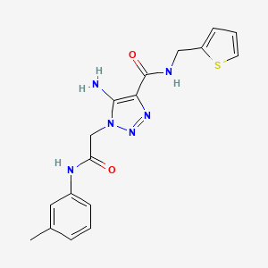 5-amino-1-{2-[(3-methylphenyl)amino]-2-oxoethyl}-N-(thiophen-2-ylmethyl)-1H-1,2,3-triazole-4-carboxamide