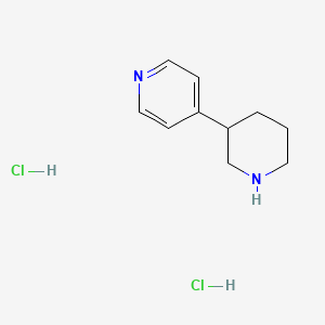molecular formula C10H15ClN2 B2952694 4-(Piperidin-3-yl)pyridine dihydrochloride CAS No. 143924-46-3