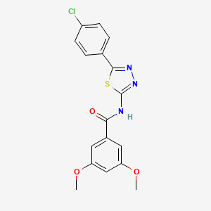 N-[5-(4-chlorophenyl)-1,3,4-thiadiazol-2-yl]-3,5-dimethoxybenzamide