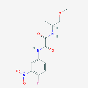 molecular formula C12H14FN3O5 B2952710 N1-(4-fluoro-3-nitrophenyl)-N2-(1-methoxypropan-2-yl)oxalamide CAS No. 941962-98-7