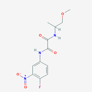N1-(4-fluoro-3-nitrophenyl)-N2-(1-methoxypropan-2-yl)oxalamide