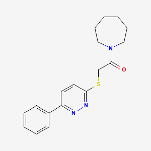 B2952768 1-(Azepan-1-yl)-2-(6-phenylpyridazin-3-yl)sulfanylethanone CAS No. 893990-12-0