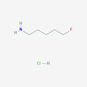 molecular formula C5H13ClFN B2952785 5-Fluoropentan-1-amine hydrochloride CAS No. 1445406-59-6