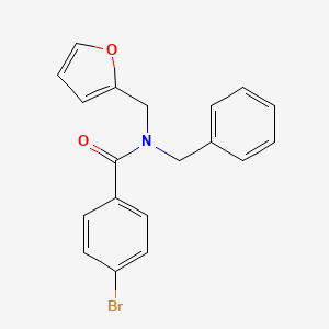molecular formula C19H16BrNO2 B2952798 N-benzyl-4-bromo-N-(furan-2-ylmethyl)benzamide CAS No. 853103-63-6
