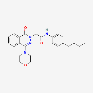 molecular formula C24H28N4O3 B2952811 N-(4-butylphenyl)-2-[4-(morpholin-4-yl)-1-oxo-1,2-dihydrophthalazin-2-yl]acetamide CAS No. 1251599-63-9