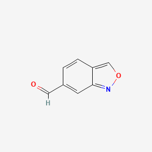 molecular formula C8H5NO2 B2952826 2,1-Benzoxazole-6-carbaldehyde CAS No. 1782454-35-6