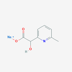 molecular formula C8H8NNaO3 B2952850 Sodium;2-hydroxy-2-(6-methylpyridin-2-yl)acetate CAS No. 2413876-65-8