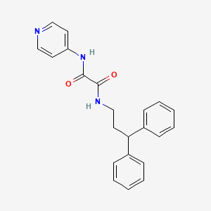 molecular formula C22H21N3O2 B2952854 N1-(3,3-diphenylpropyl)-N2-(pyridin-4-yl)oxalamide CAS No. 899978-50-8