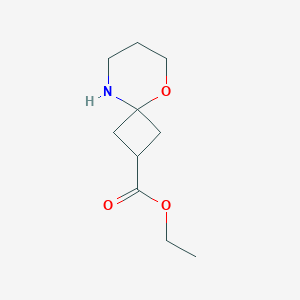 molecular formula C10H17NO3 B2952919 Ethyl 5-oxa-9-azaspiro[3.5]nonane-2-carboxylate CAS No. 2248353-92-4