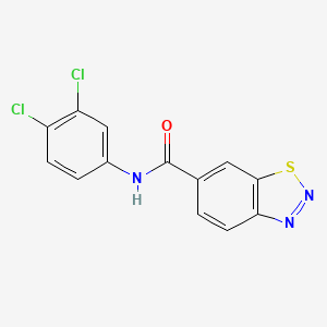molecular formula C13H7Cl2N3OS B2952929 N-(3,4-dichlorophenyl)-1,2,3-benzothiadiazole-6-carboxamide CAS No. 951902-05-9