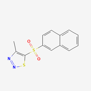 4-Methyl-5-(2-naphthylsulfonyl)-1,2,3-thiadiazole