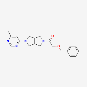 1-[2-(6-Methylpyrimidin-4-yl)-1,3,3a,4,6,6a-hexahydropyrrolo[3,4-c]pyrrol-5-yl]-2-phenylmethoxyethanone