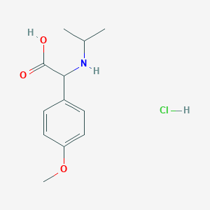 2-(4-Methoxyphenyl)-2-[(propan-2-yl)amino]acetic acid hydrochloride