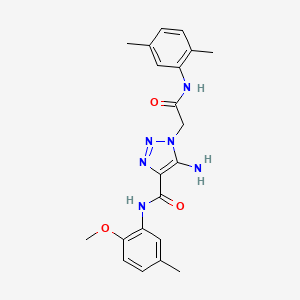 5-amino-1-{2-[(2,5-dimethylphenyl)amino]-2-oxoethyl}-N-(2-methoxy-5-methylphenyl)-1H-1,2,3-triazole-4-carboxamide