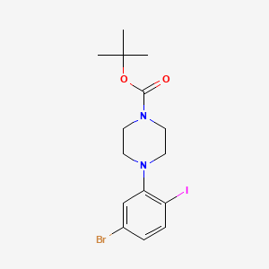 Tert-butyl 4-(5-bromo-2-iodophenyl)piperazine-1-carboxylate
