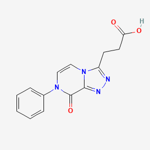 3-(8-Oxo-7-phenyl-7,8-dihydro-[1,2,4]triazolo[4,3-a]pyrazin-3-yl)-propionic acid