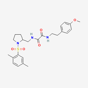 N1-((1-((2,5-dimethylphenyl)sulfonyl)pyrrolidin-2-yl)methyl)-N2-(4-methoxyphenethyl)oxalamide