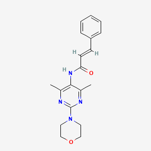 molecular formula C19H22N4O2 B2953009 N-(4,6-dimethyl-2-morpholinopyrimidin-5-yl)cinnamamide CAS No. 1448139-82-9